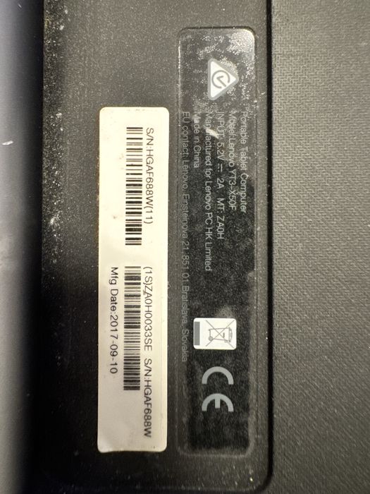 Lenovo Yoga Tab 3 YT3-X50F