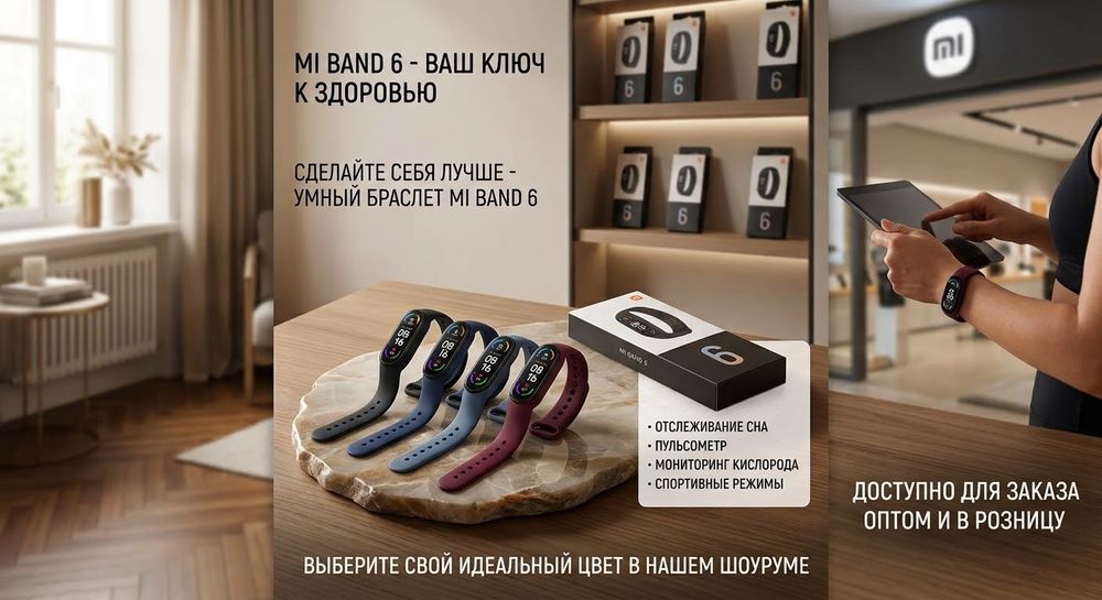 Новые mi band 6 с пломбами