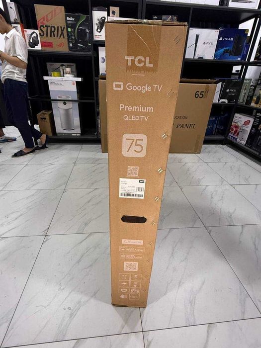 Телевизор TCL 75 4K Premium QLED два пульта дистанционного управления