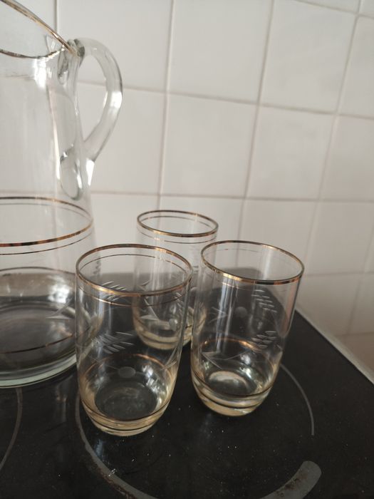 Сервиз кристални чаши