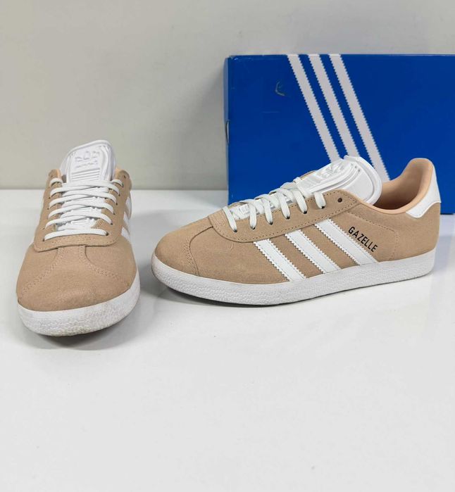 ADIDAS Originals Gazelle Beige White (Много Запазени) – Размер 38 (24 см стелка)