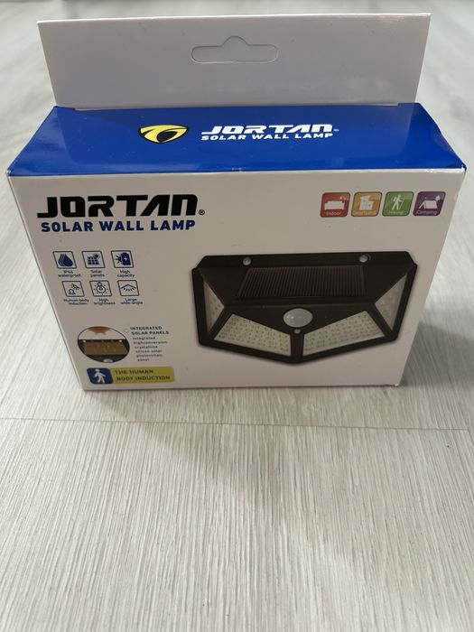Lampi solare Jortan, senzor de miscare, 100 de leduri