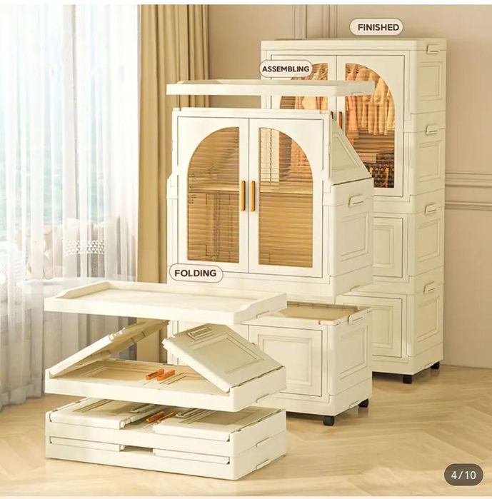 Детский пластиковый гардеробный шкаф