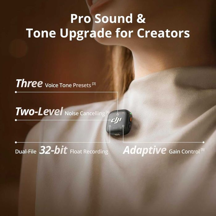 DJI Mic 3 TX Transmitter Microfon Wireless Omnidirectional,sigilat