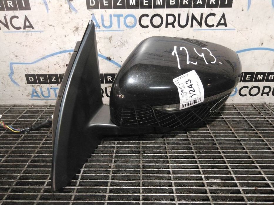 Oglinda stanga Nissan Qashqai J11 2013 - 2017 4 Usi NEGRU (1243) Rabatabile Cu rabatare
