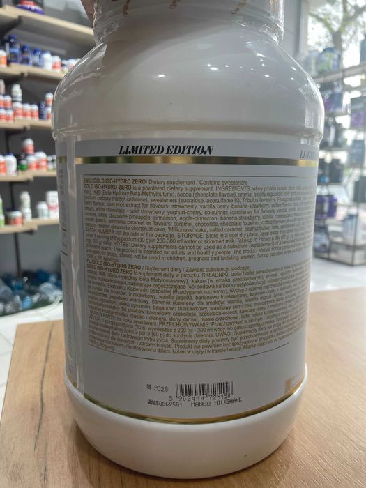 William Bonac GOLD isolate Pro 100% isolated whey protein 1,8 kg