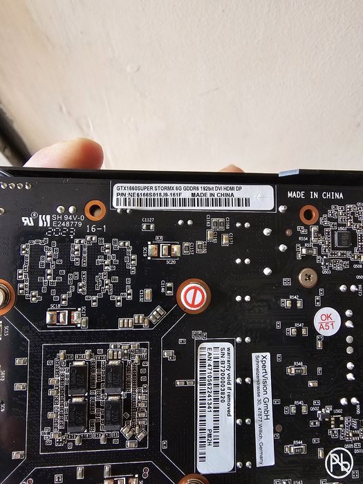 Видеокарта Palit 1660 Super 6GB