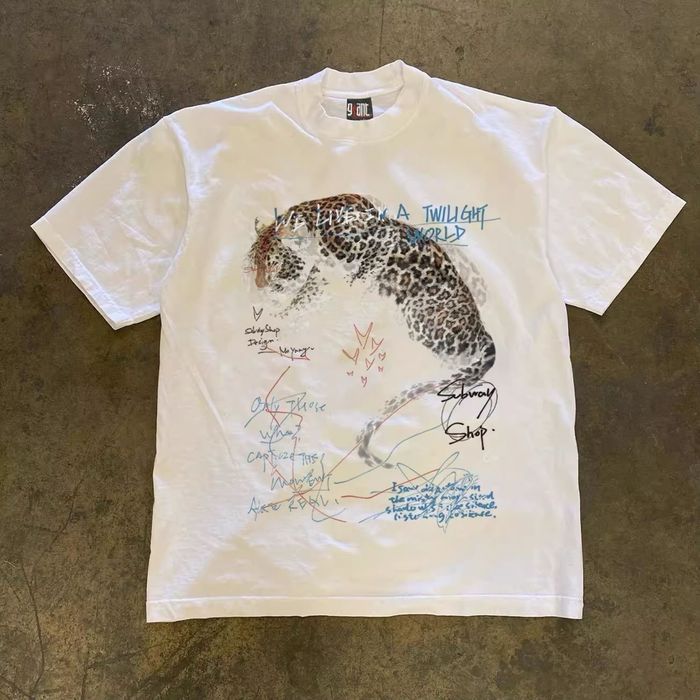 Twilight Leopard Vintage Oversize Tee