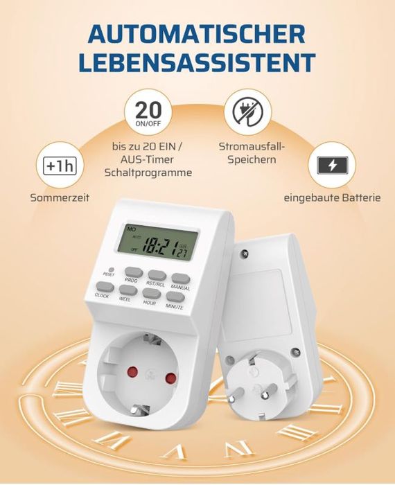 Priză cronometru digital Dewenwils hard