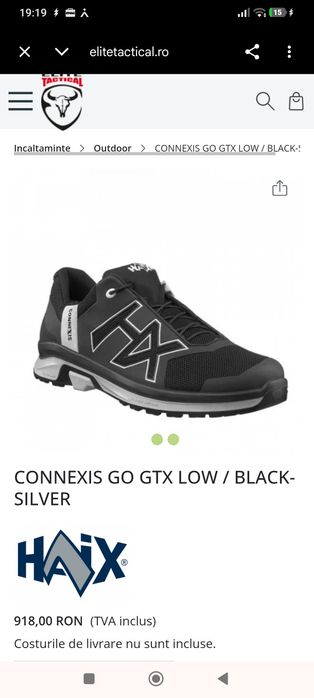 Pantofi lucru/drumetie Haix Connexis Go Gtx Low 36