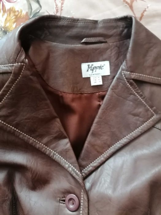 Кожено палто Yuppie