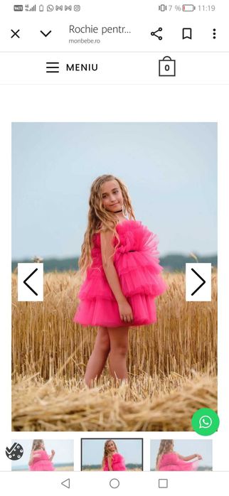 Rochie deosebita 10 ani Mon bebe