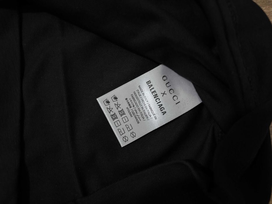 Gucci Balenciaga Мъжка Черна Тениска - S, M, L, 2XL