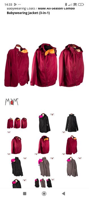 Geacă maternitate babywering