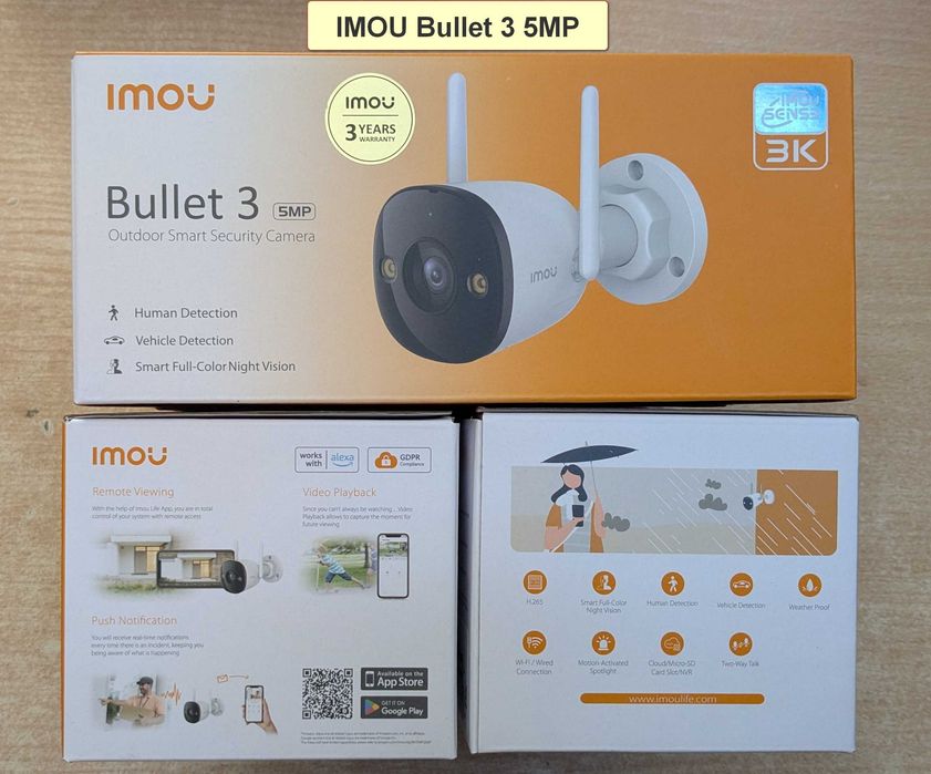 8 вида НОВИ Wi-Fi IP камери IMOU Bullet 3 2C, Cruiser 2 2C Dual SC 4G, Cell PT Lite, AOV PT 4G sim и NVR-N110W-8A0E-P
