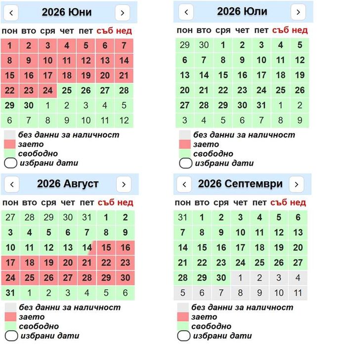 100м. до Морска градина, 3-стаен за нощувки Плаж 3, ж.к. Лазур, Бургас