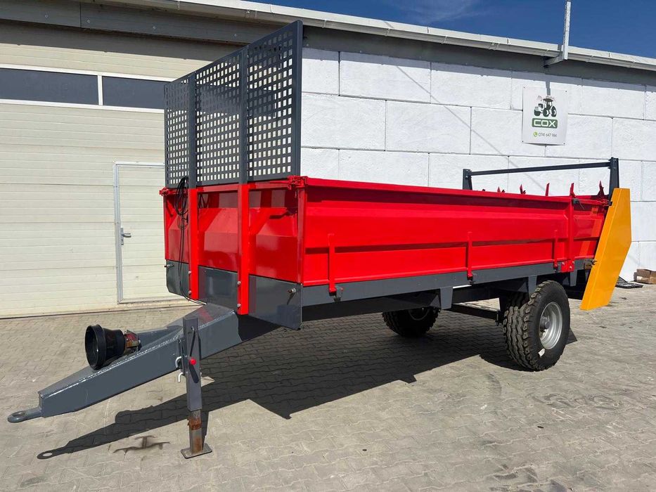 Remorca gunoi / MIG gunoi / ingrasaminte Euromasz 4,5 T – 2 tamburi spate + cardan – NOUA