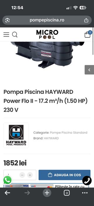 Pompa recirculare piscina