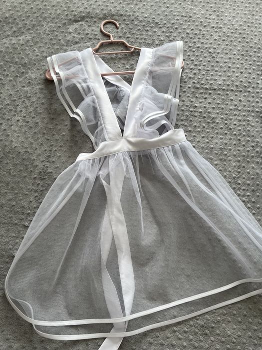 Школьное платье с фартуком