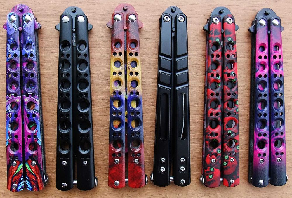 Тренировъчен нож пеперуда / цветове /