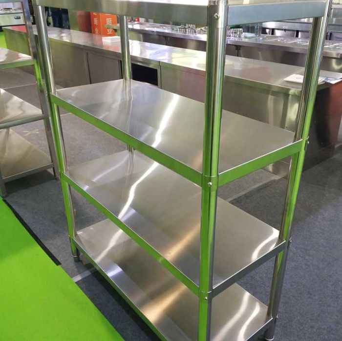 Rastel inox demontabil 4 polite Raft inox cu 4 polite 1200x400x1550 mm
