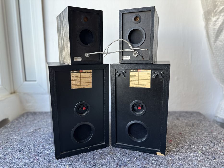 Set boxe Jamo Vintage – Jamo Magic 6 + Jamo Satellite | Made in Denmark | Sunet Hi-Fi