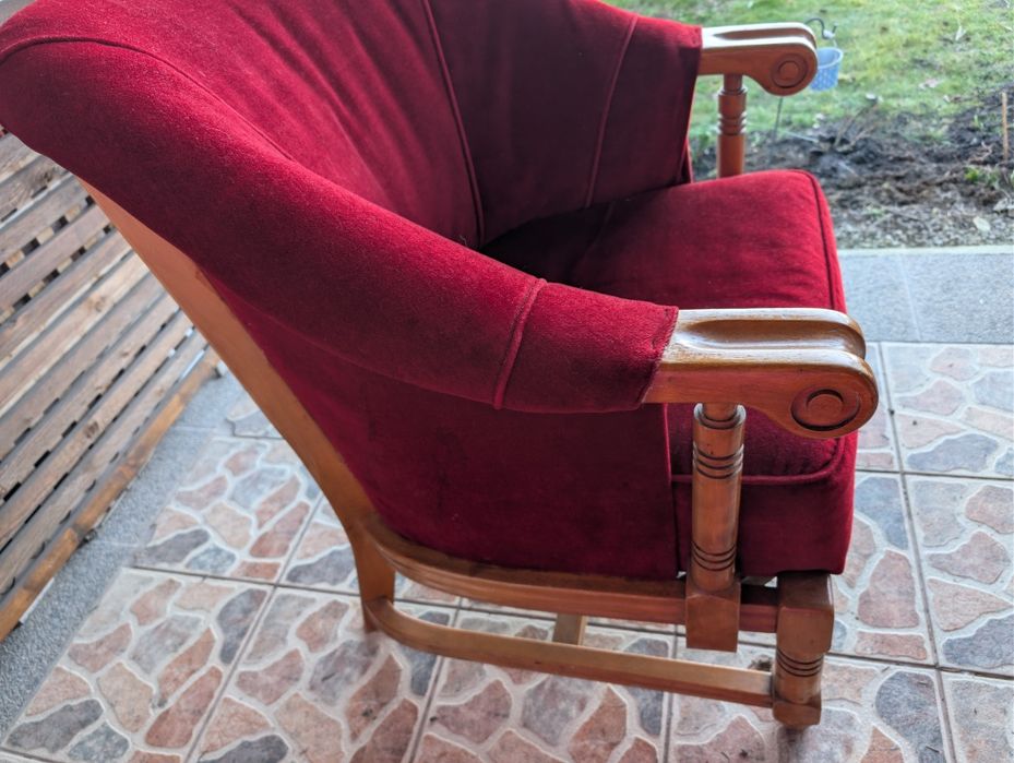 Fotolii vintage roșii/albastre