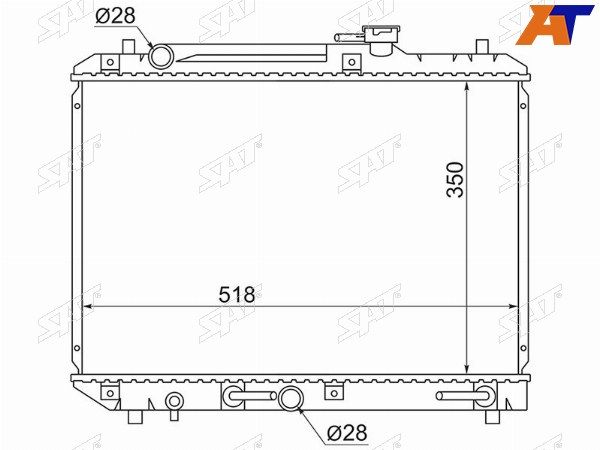 Радиатор Suzuki Cultus