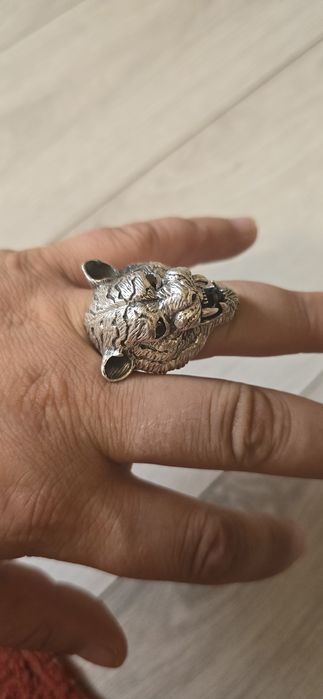 Inel argint Leu masiv