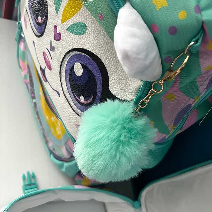 Раница СЕТ ОТ 4 ЧАСТИ: Раница, Чанта за храна, Несесер и Ключодържател