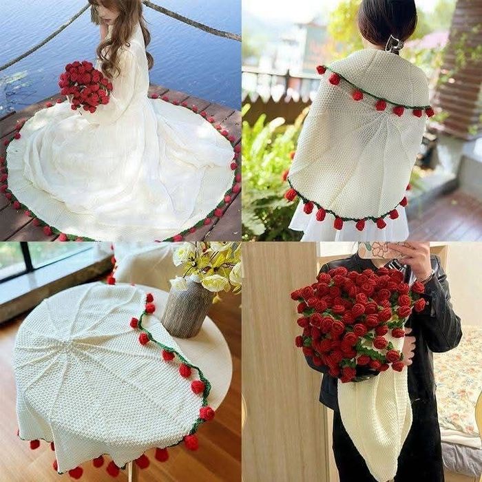 Плед-букет.Тренд