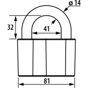Замок навесной "ЧАЗ" ВС2А. Новый.