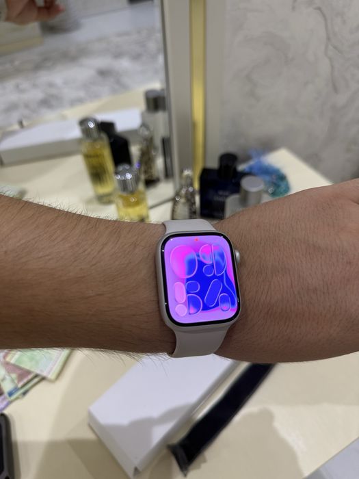 Apple watch 8/45mm. Идеал холатда. Коробка документ. Гарантия-100%.