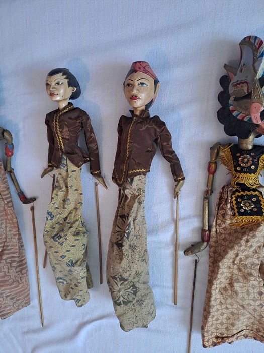 marioneta lemn Wayang insula Java 60 cm
