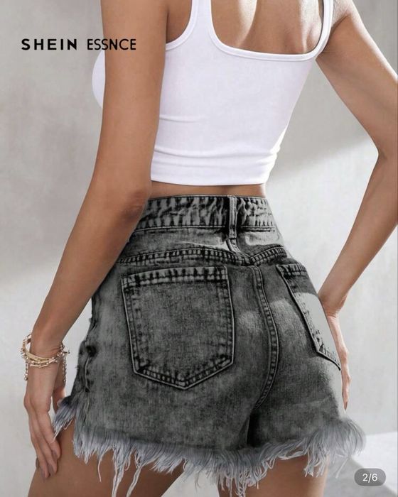 Дамски сиви къси гащи