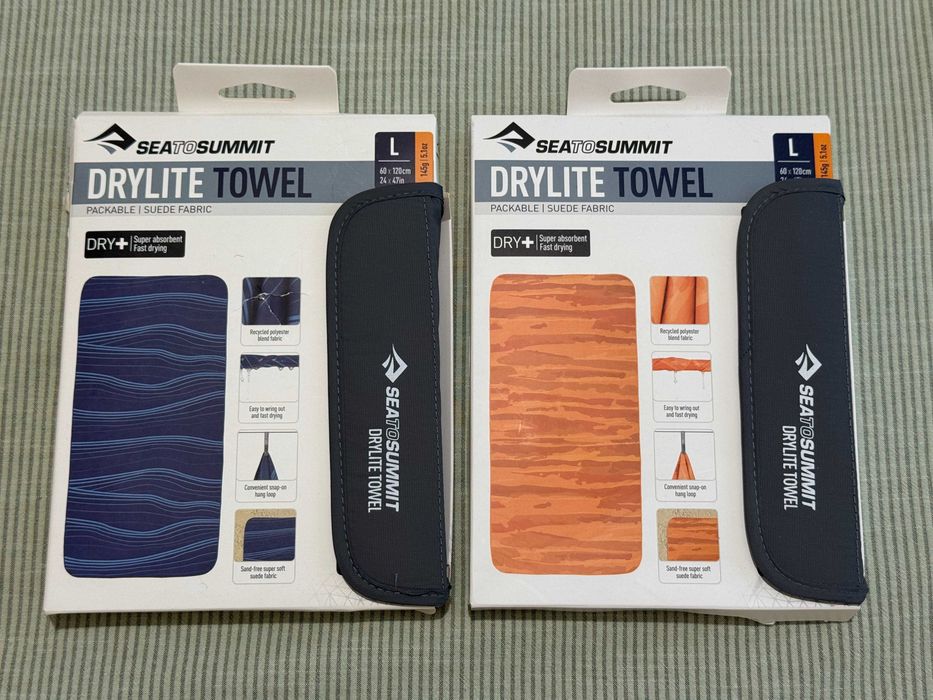 Продавам 2 броя нови хавлии Sea to Summit Drylite Towel, размер L, 60 x 120 см – цена за 1 брой