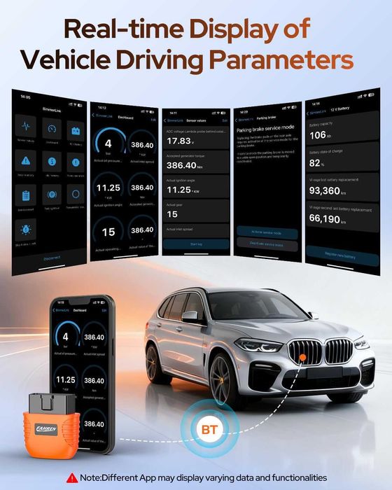 FAHREN OBD2 скенер, инструмент за автомобилна диагностика - Bluetooth безжичен OBD2