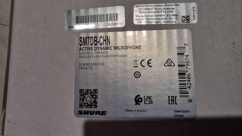 Микрофон Shure SM7dB XLR