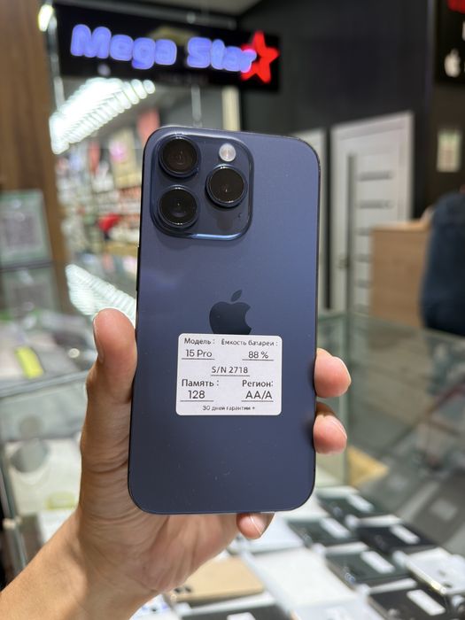 iPhone 15 Pro Blue 128-88%