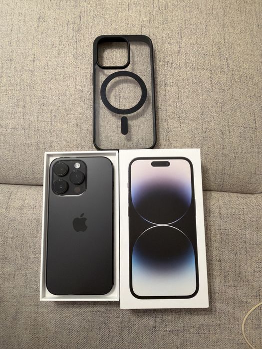 iphone 14 pro black 128gb, impecabil