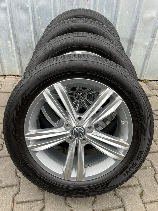 Jante 5x112mm, anvelope iarna 235/55 R18, VW Tiguan Audi Q3 Seat Skoda