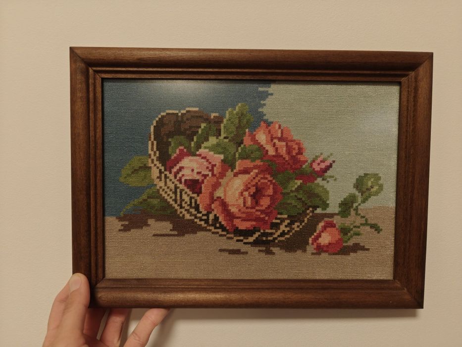 Гоблен с рози рамкиран 31х22 см