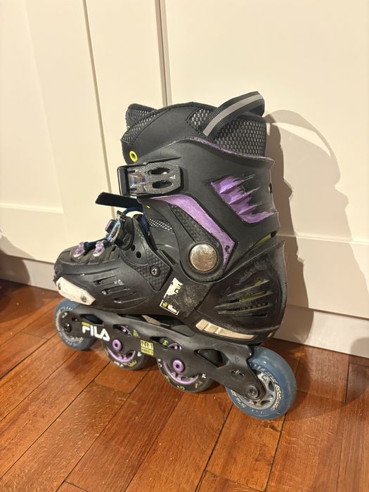 Role Fila NRK Junior Black/Lime F20 marime 36-39