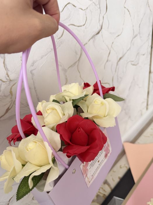 Мыльные розы букеты и корзинки