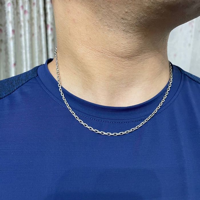 Серебряная мужская цепочка. Серебро 925. Не чернеет. Есть доставка.