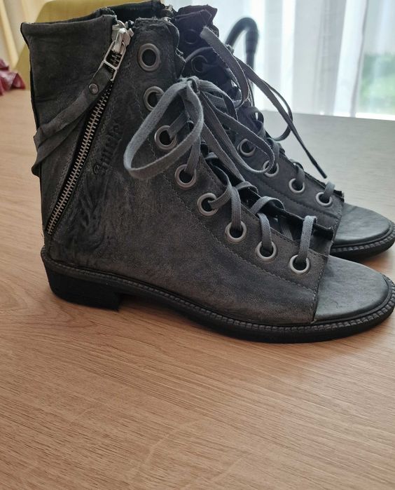 Сандали Amulet  естествена кожа 38 номер + чанта