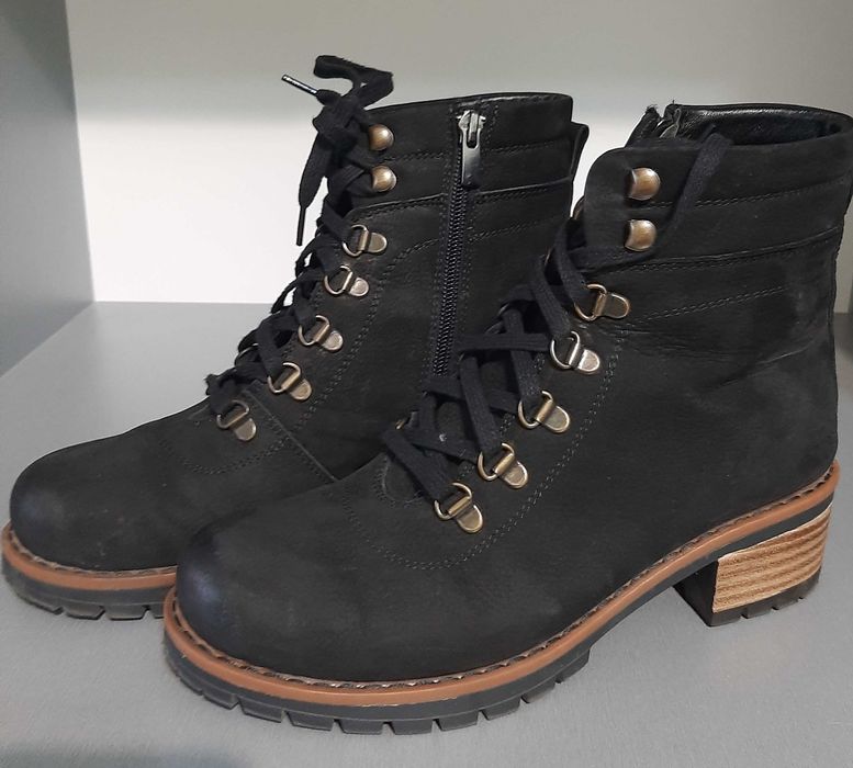 Дамски боти естествена кожа/набук р.38