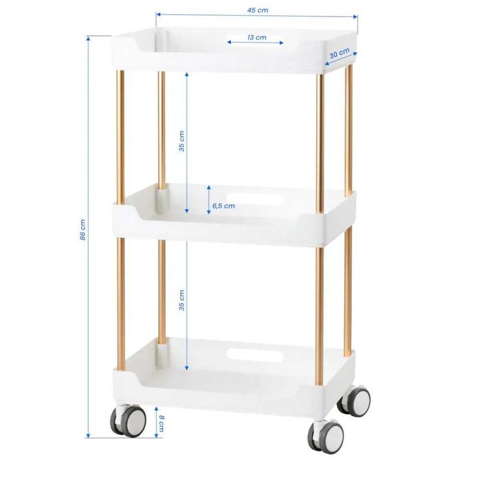 Количка за естетика 127  -  45 х 30 х 86 см