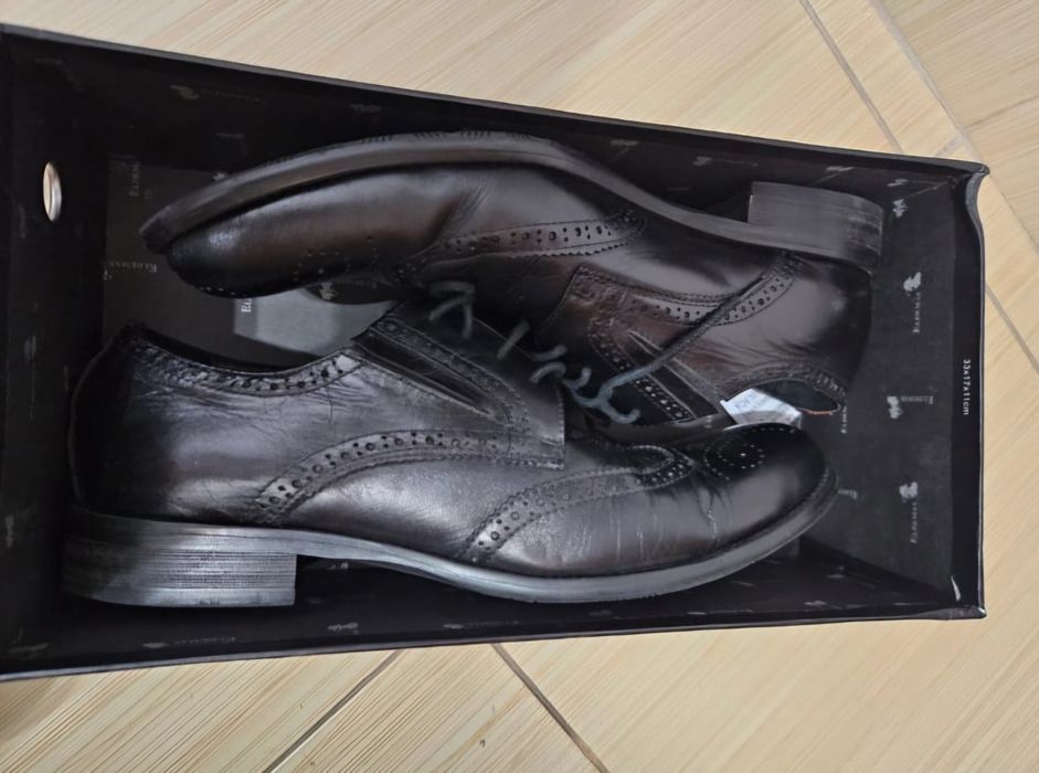 Pantofi stil Oxford piele naturala