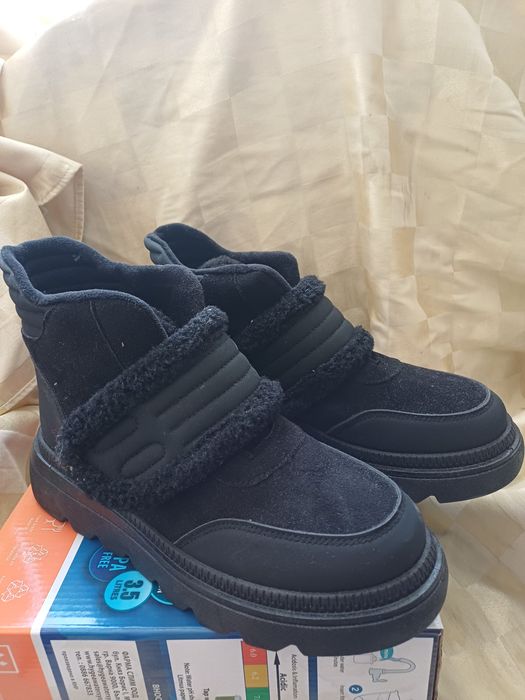 Дамски боти на Тенденз нови и нови лоуфъри  естествена кожа